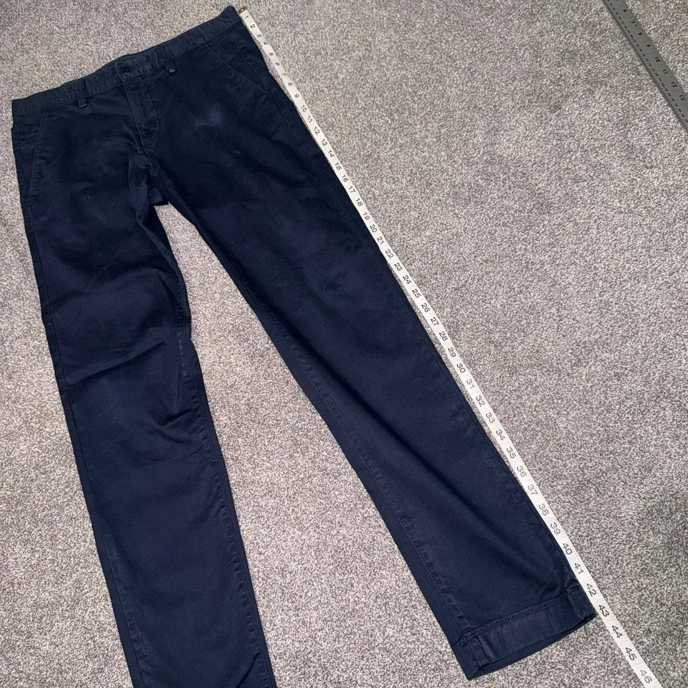 Marc O'Polo Men's Navy Blue Straight Leg Mod‎ Stig Shaped Fit Pants Size 32x34
